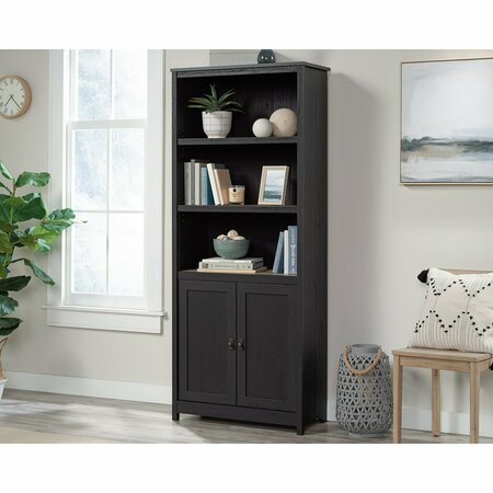 SAUDER Cottage Road Library With Doors Ro/lo , Three adjustable shelves for customizable storage options 431262